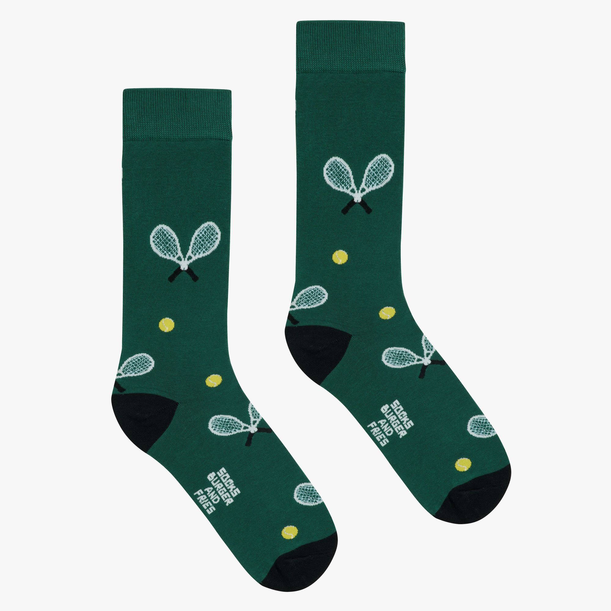 SPORT SOCKS VERDE SCURO/GIALLO