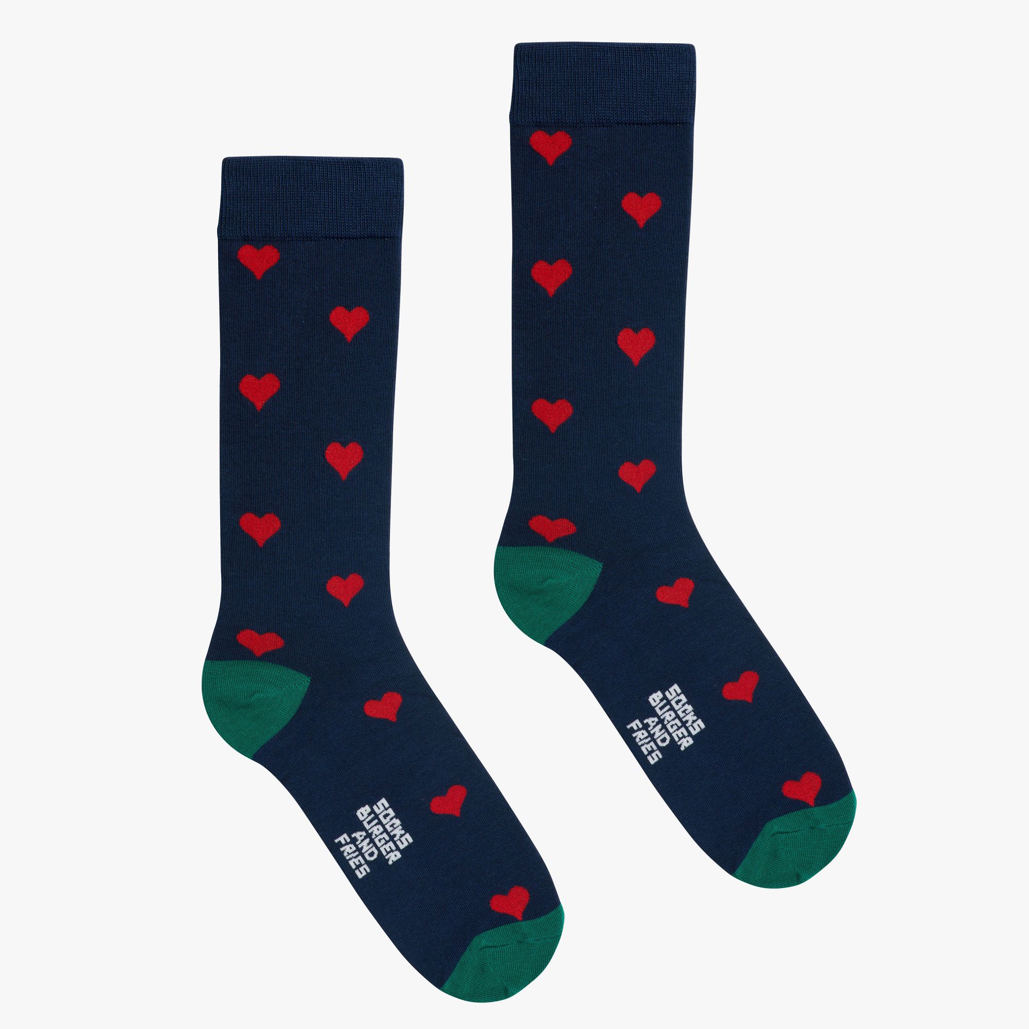 FUNNY SOCKS NAVY BLUE / ROSSO FUOCO