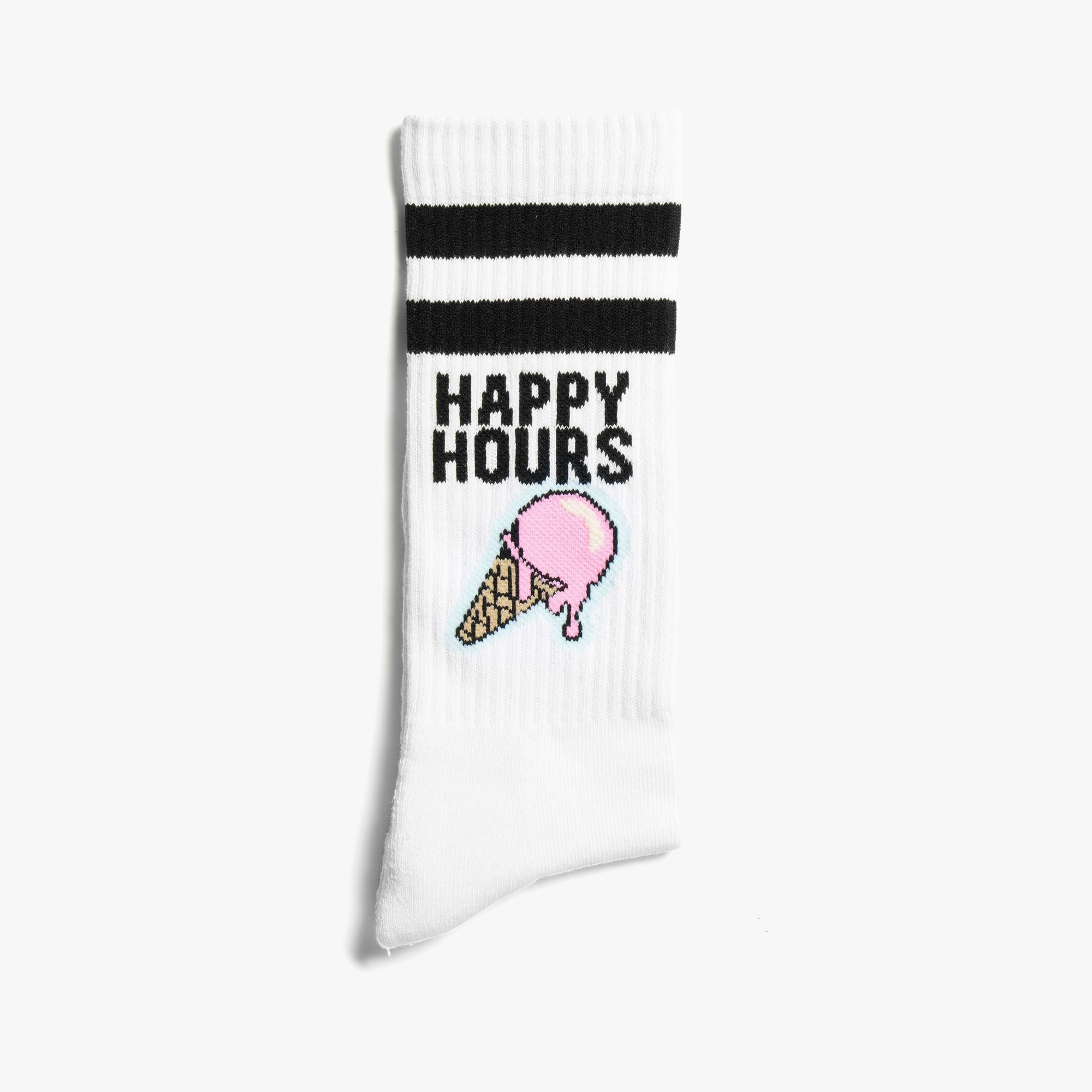 WHITE SOCKS SPORT BIANCO/ROSA