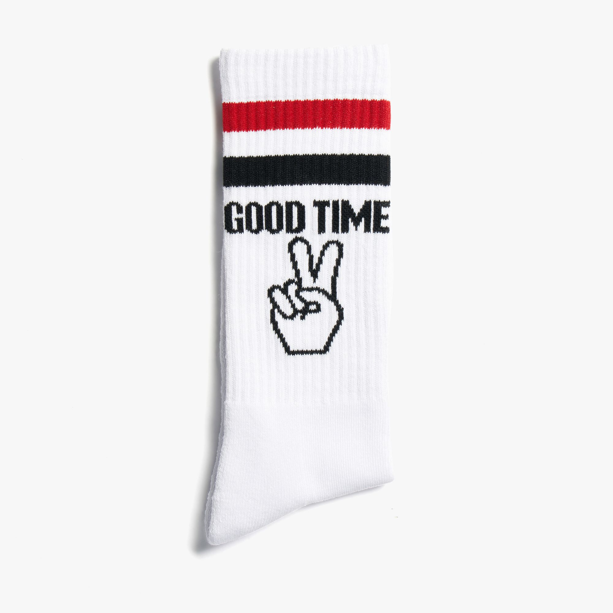 WHITE SOCKS SPORT BIANCO/NERO
