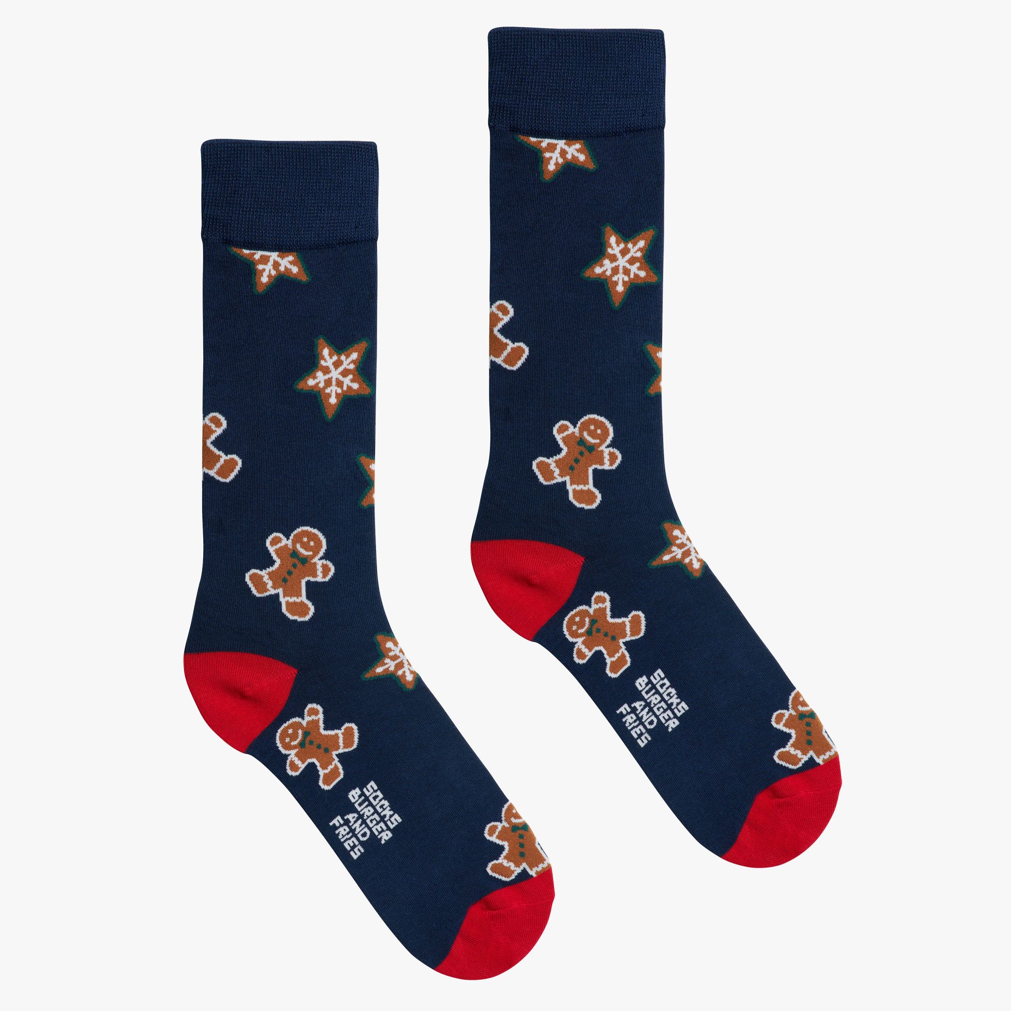 CHRISTMAS SOCKS NAVY BLUE/MARRONE