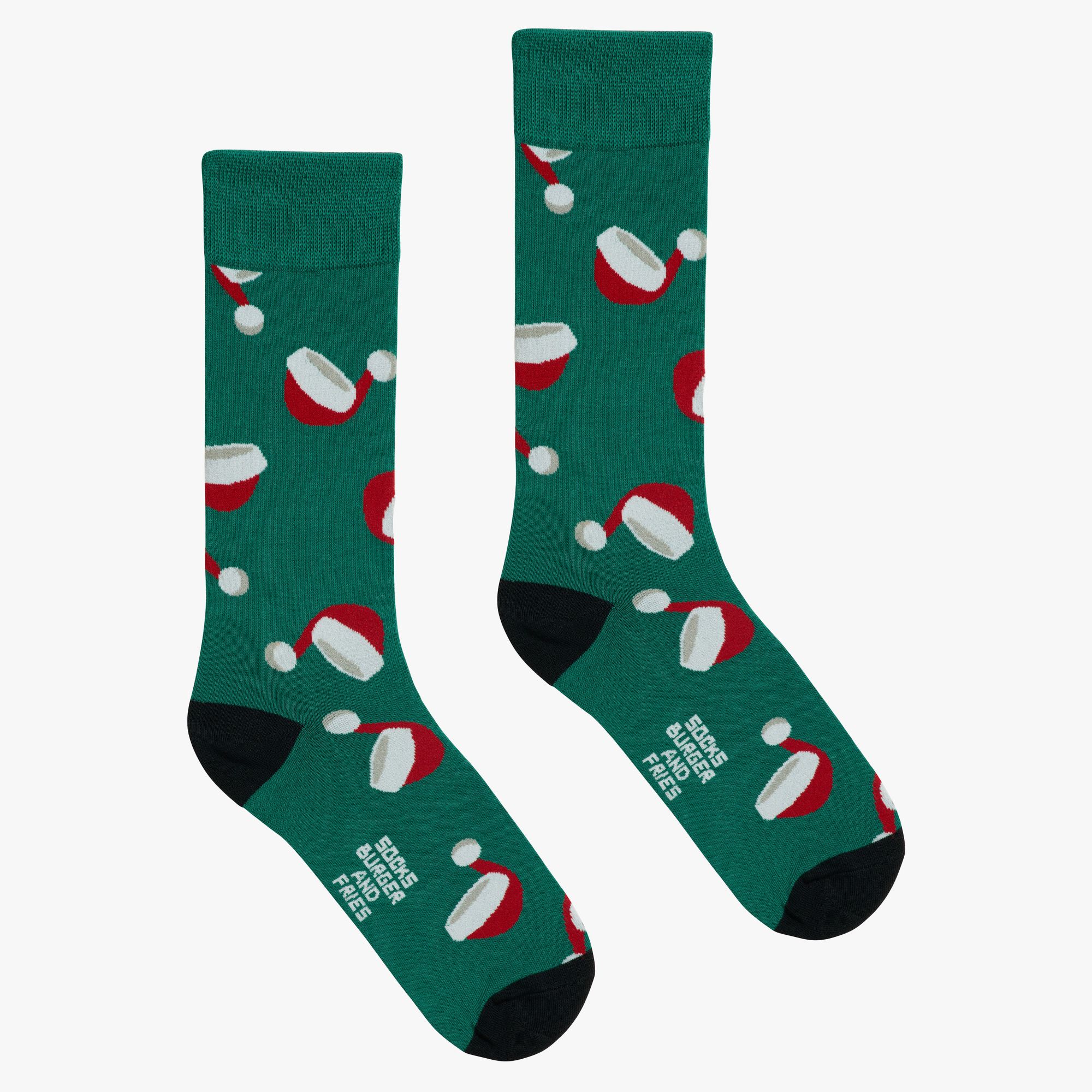 CHRISTMAS SOCKS VERDE SCURO/ROSSO FUOCO