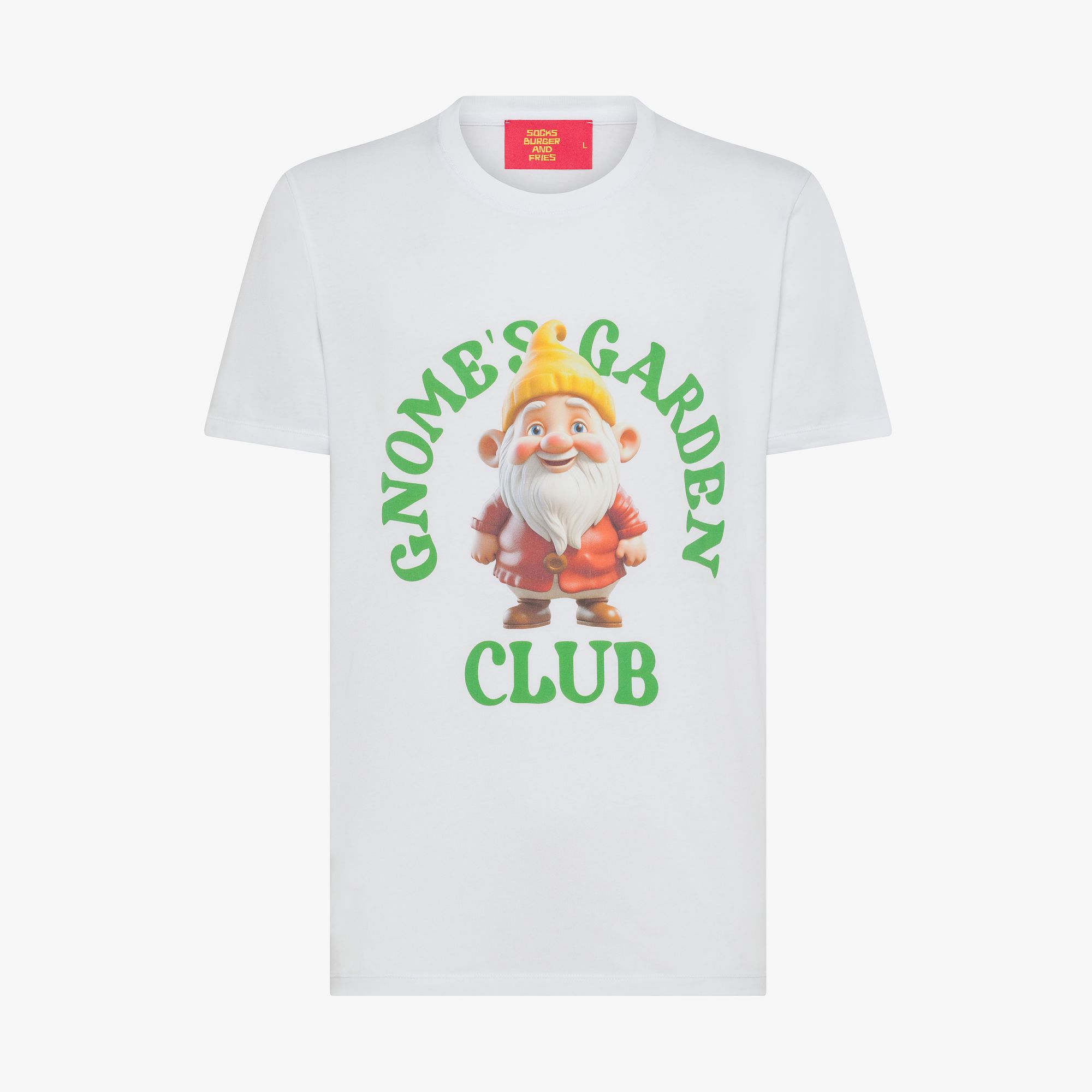 T-SHIRT S/S GNOME'S GARDEN CLUB BIANCO