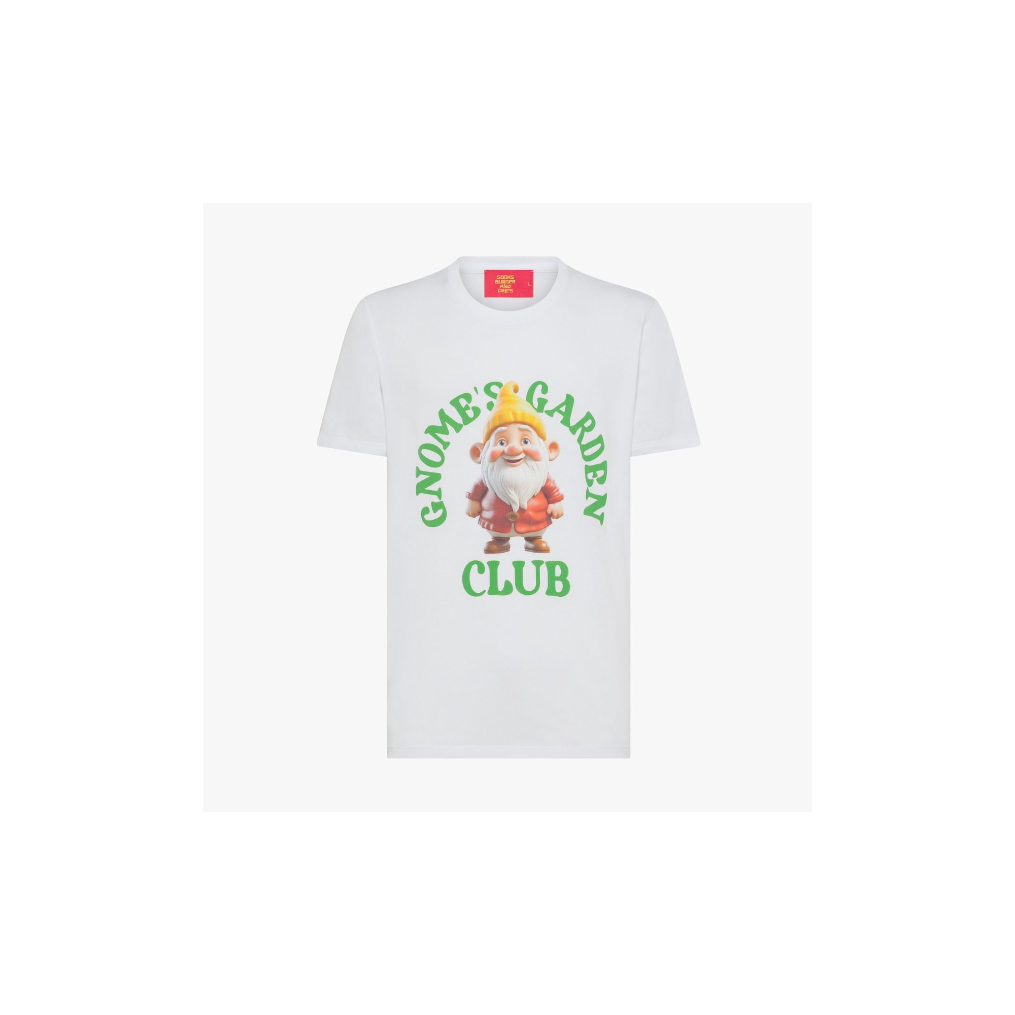 T-SHIRT S/S GNOME'S GARDEN CLUB BIANCO