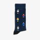 SPORT SOCKS NAVY BLUE / ROSSO FUOCO