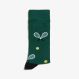 SPORT SOCKS VERDE SCURO/GIALLO