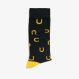 FUNNY SOCKS NERO/GIALLO