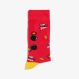 FUNNY SOCKS ROSSO FUOCO / NERO