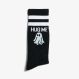 BLACK SOCKS SPORT NERO/SKY BLUE