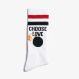 WHITE SOCKS SPORT BIANCO/ROSSO FUOCO