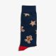 CHRISTMAS SOCKS NAVY BLUE/MARRONE
