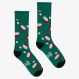 CHRISTMAS SOCKS VERDE SCURO/ROSSO FUOCO