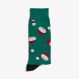 CHRISTMAS SOCKS VERDE SCURO/ROSSO FUOCO