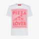 T-SHIRT PIZZA LOVER S/S BIANCO