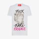 T-SHIRT S/S FAKE FRIENDS BIANCO