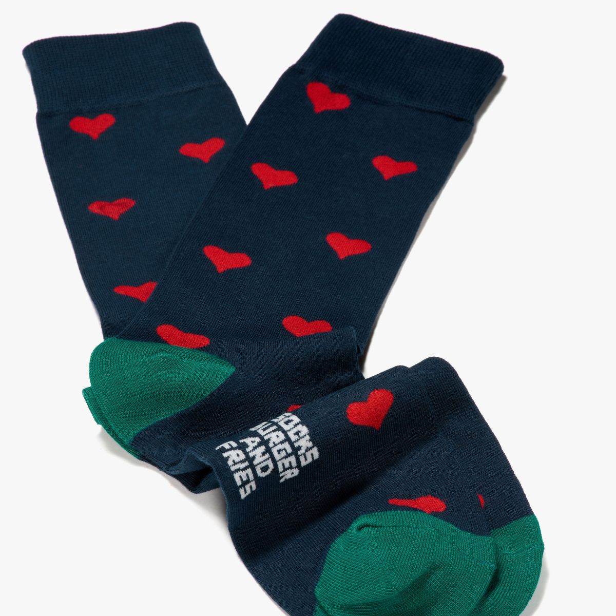 FUNNY SOCKS NAVY BLUE / ROSSO FUOCO