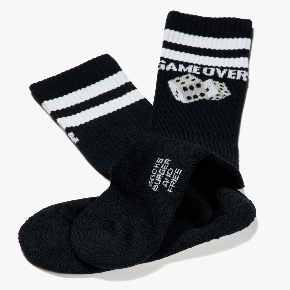 BLACK SOCKS SPORT NERO/BIANCO