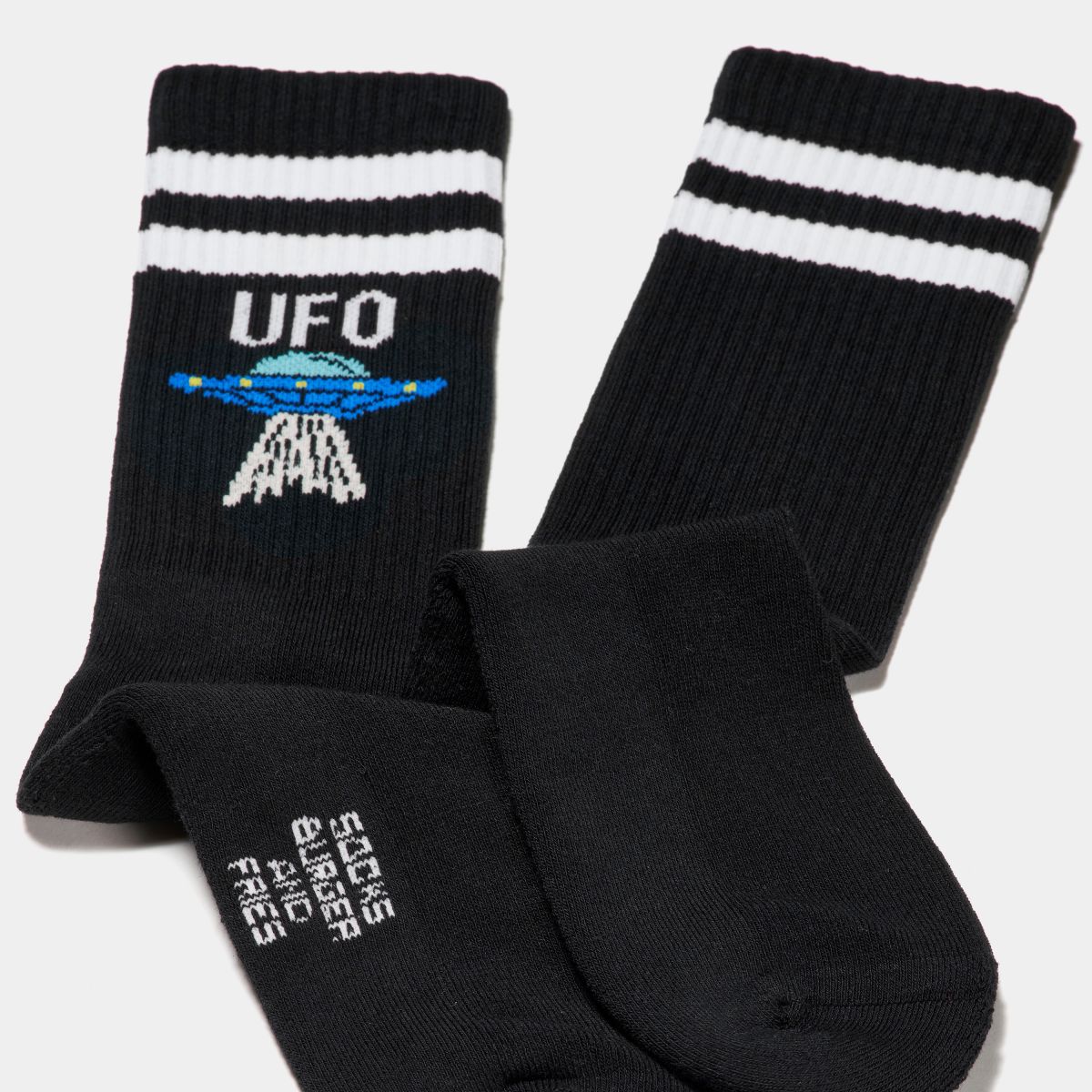 BLACK SOCKS SPORT NERO/TURQUOISE
