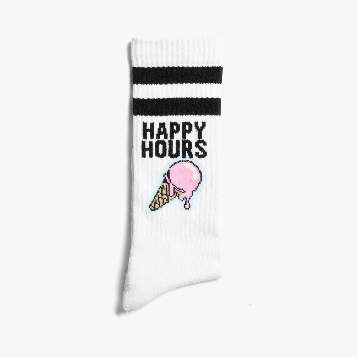 WHITE SOCKS SPORT BIANCO/ROSA