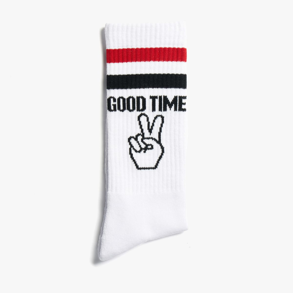 WHITE SOCKS SPORT BIANCO/NERO