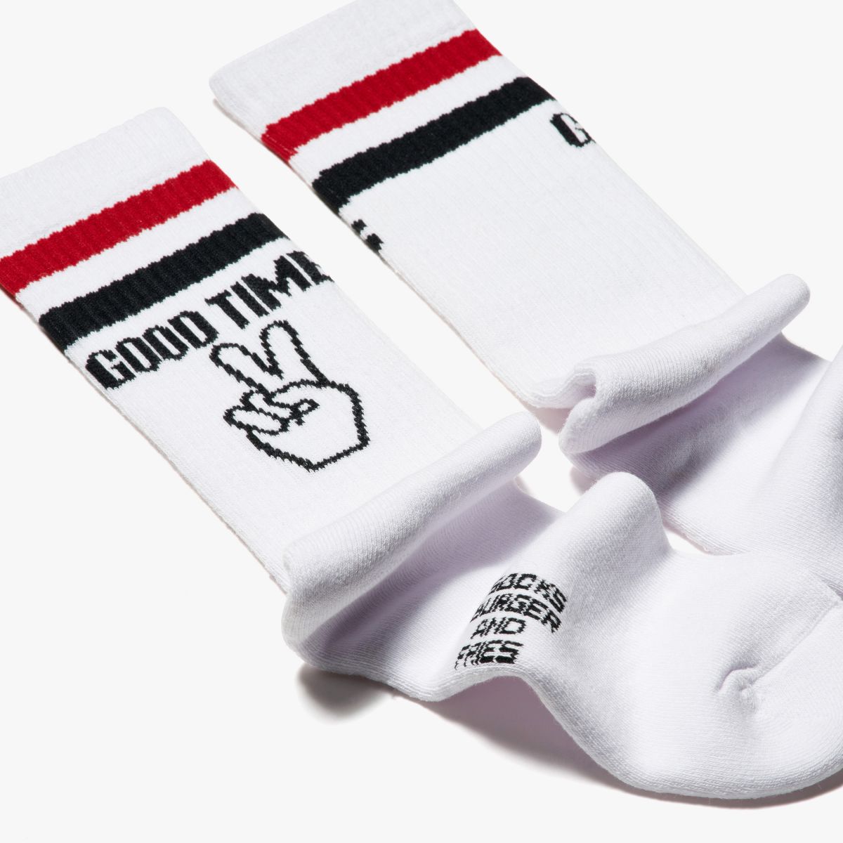 WHITE SOCKS SPORT BIANCO/NERO