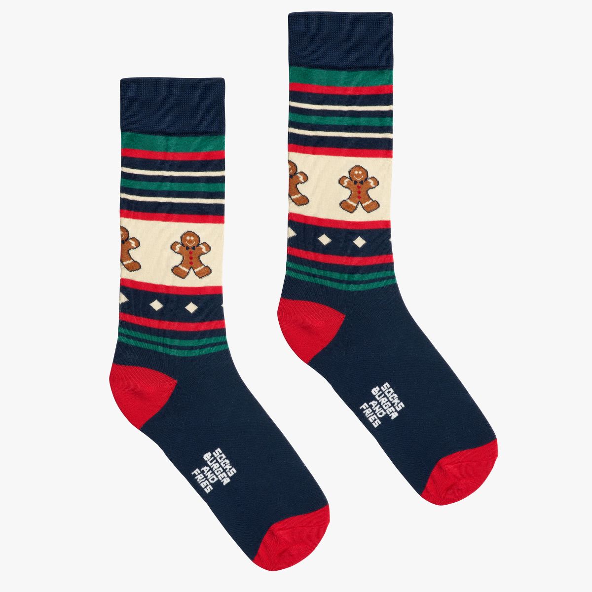 CHRISTMAS SOCKS NAVY BLUE/BIANCO