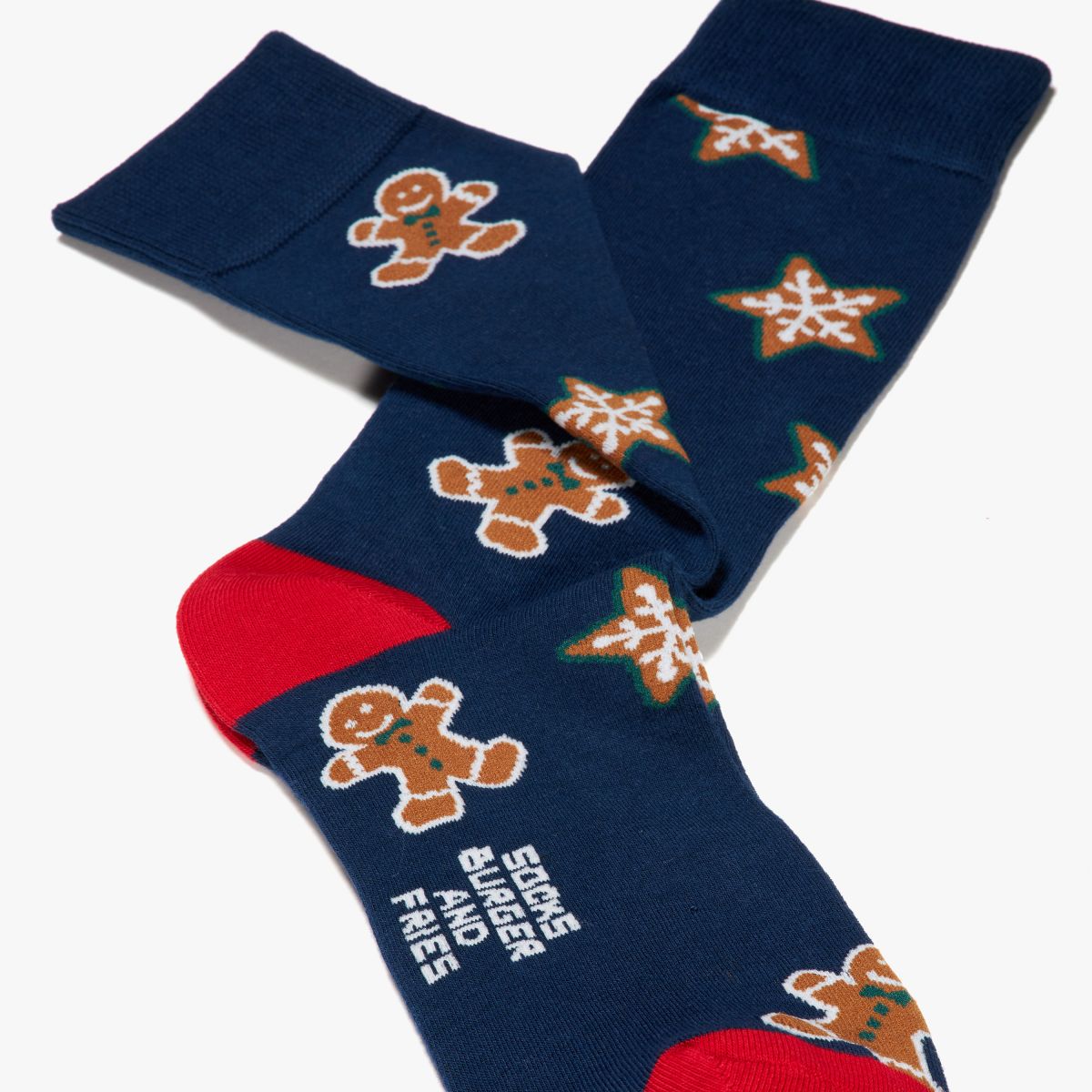 CHRISTMAS SOCKS NAVY BLUE/MARRONE