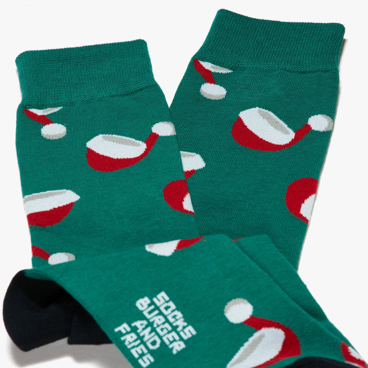 CHRISTMAS SOCKS VERDE SCURO/ROSSO FUOCO