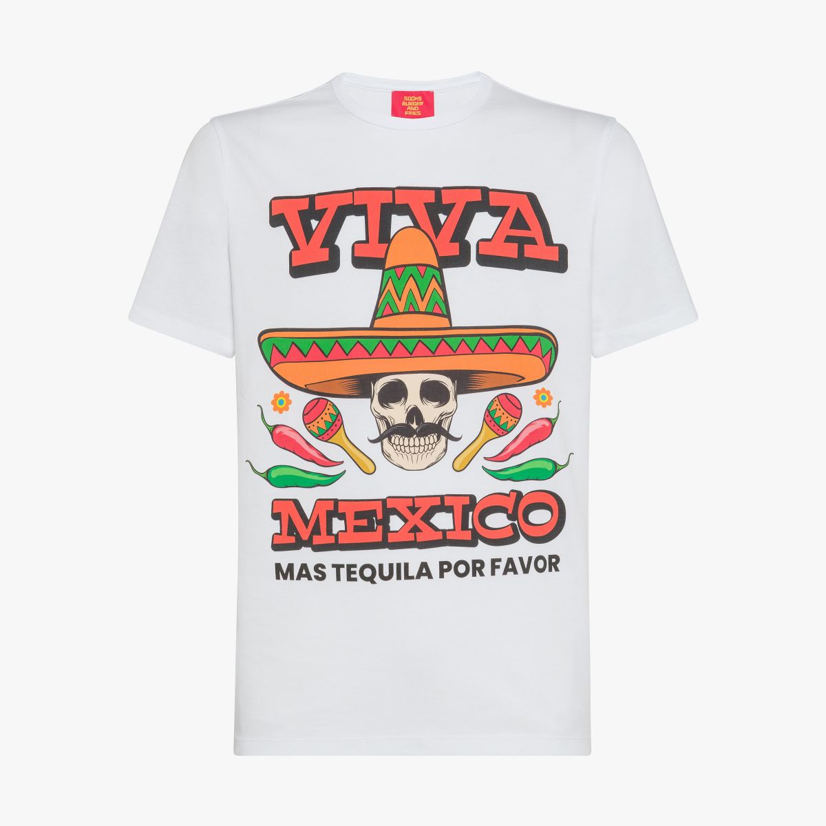 T-SHIRT VIVA MEXICO S/S BIANCO