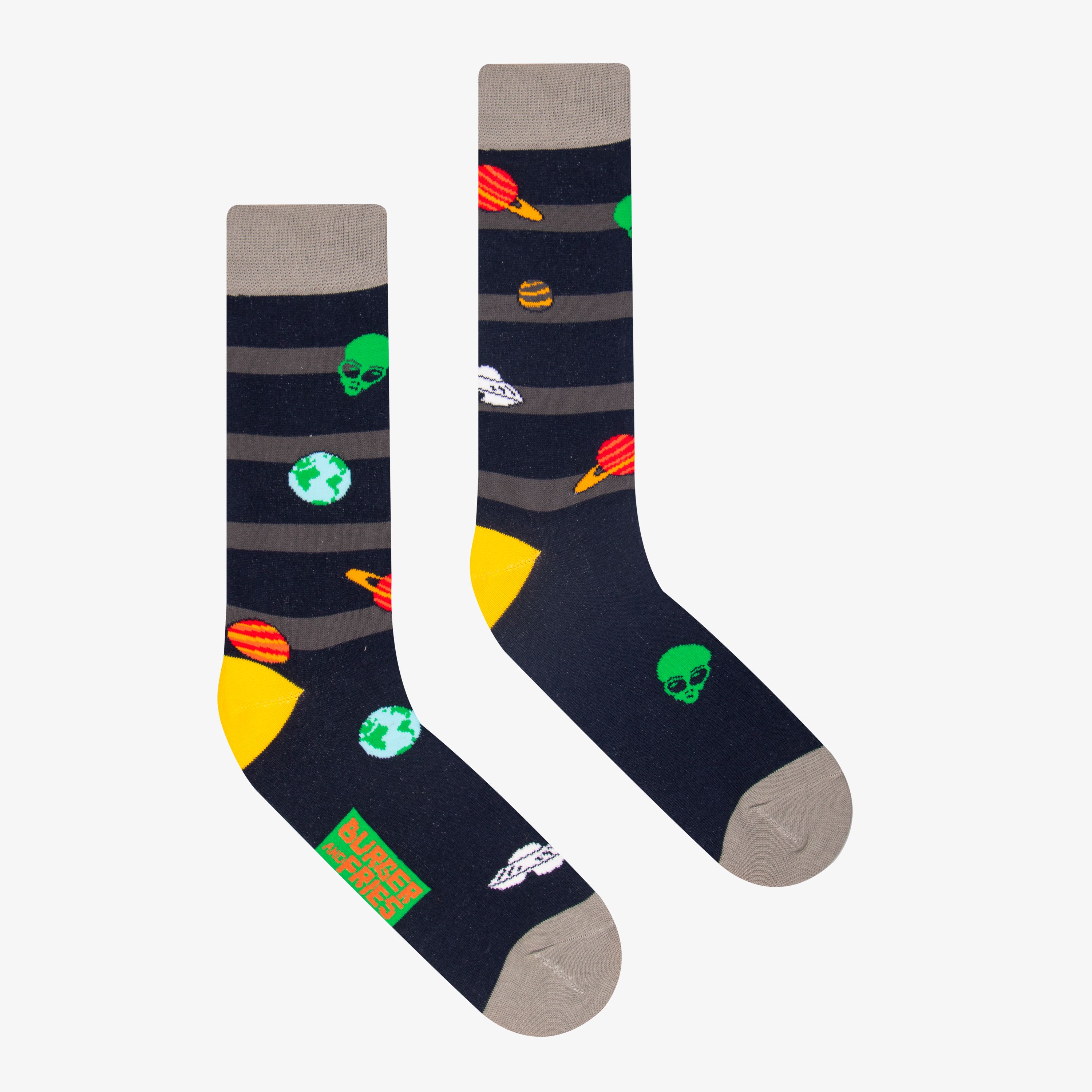 Space socks with UFOs, planets and aliens - Main Menù | All Socks ...